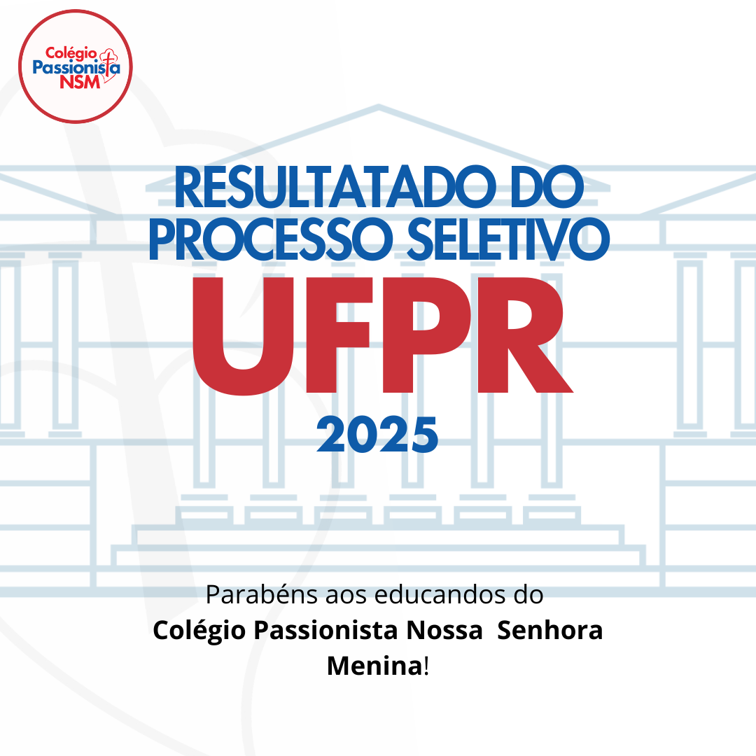 Resultado do processo seletivo UFPR 2025 Nossa Senhora Menina