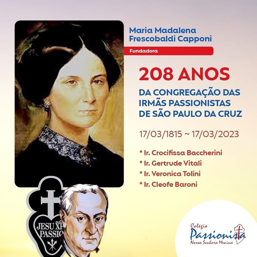208 anos da Congregao das Irms Passionista Nossa Senhora Menina