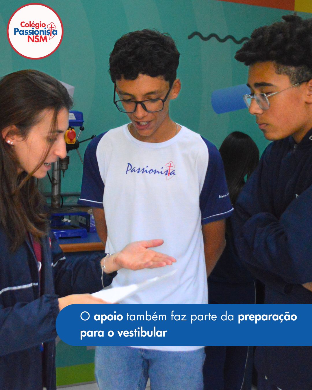 O Apoio tambm faz parte da preparao para o vestibular. Nossa Senhora Menina
