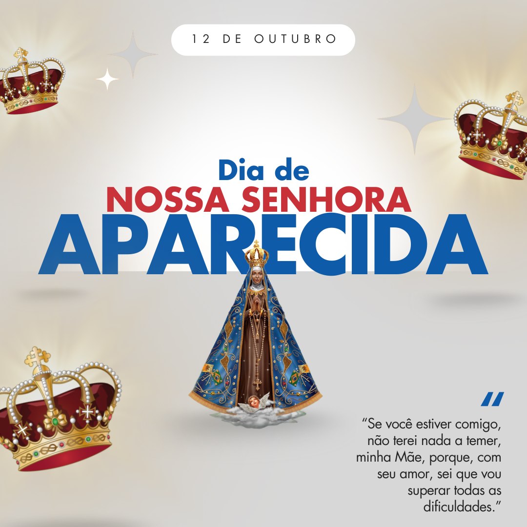 12/10 - Dia de Nossa Senhora Aparecida! Nossa Senhora Menina