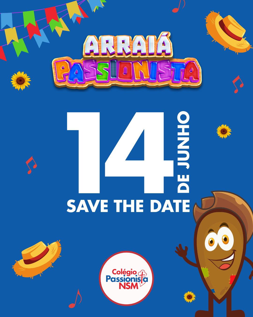 Save the Date - Festa do Sorvete! Nossa Senhora Menina