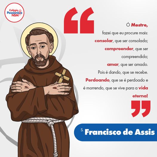 04/10 - Dia de So Francisco de Assis Nossa Senhora Menina