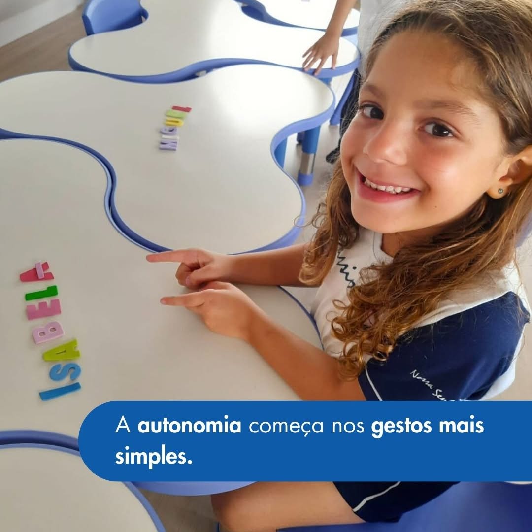 Autonomia nos gestos mais simples! Nossa Senhora Menina