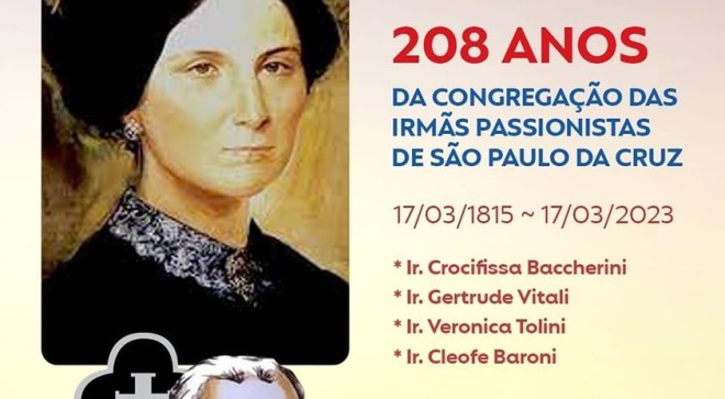 208 anos da Congregao das Irms Passionista - Nossa Senhora Menina